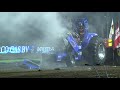 Tractor puller blow up engine