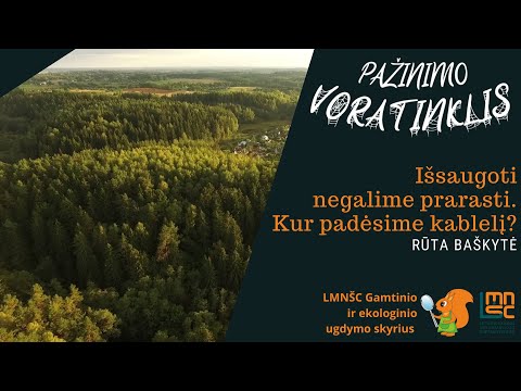 LMNŠC nuotolinių gamtos pamokų ciklas „Pažinimo voratinklis“. Išsaugoti negalime prarasti