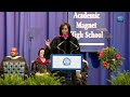 First Lady Michelle Obama Delivers Commencement Address at MLK, JR. Magnet High School Commencement