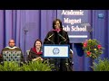 First Lady Michelle Obama Delivers Commencement Address at MLK, JR. Magnet High School Commencement