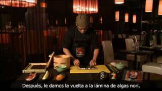 Roll mediterráneo con jamón ibérico