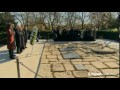 Obama and Clinton lay wreath at JFK's grave