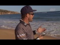 Beach fishing with lures