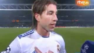 Sergio Ramos declaraciones luego del partido ante el Lyon 22/02/11