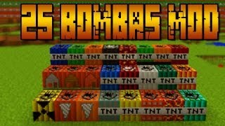 +25 Bombas!! NUCLEAR MOD - MINECRAFT Mod