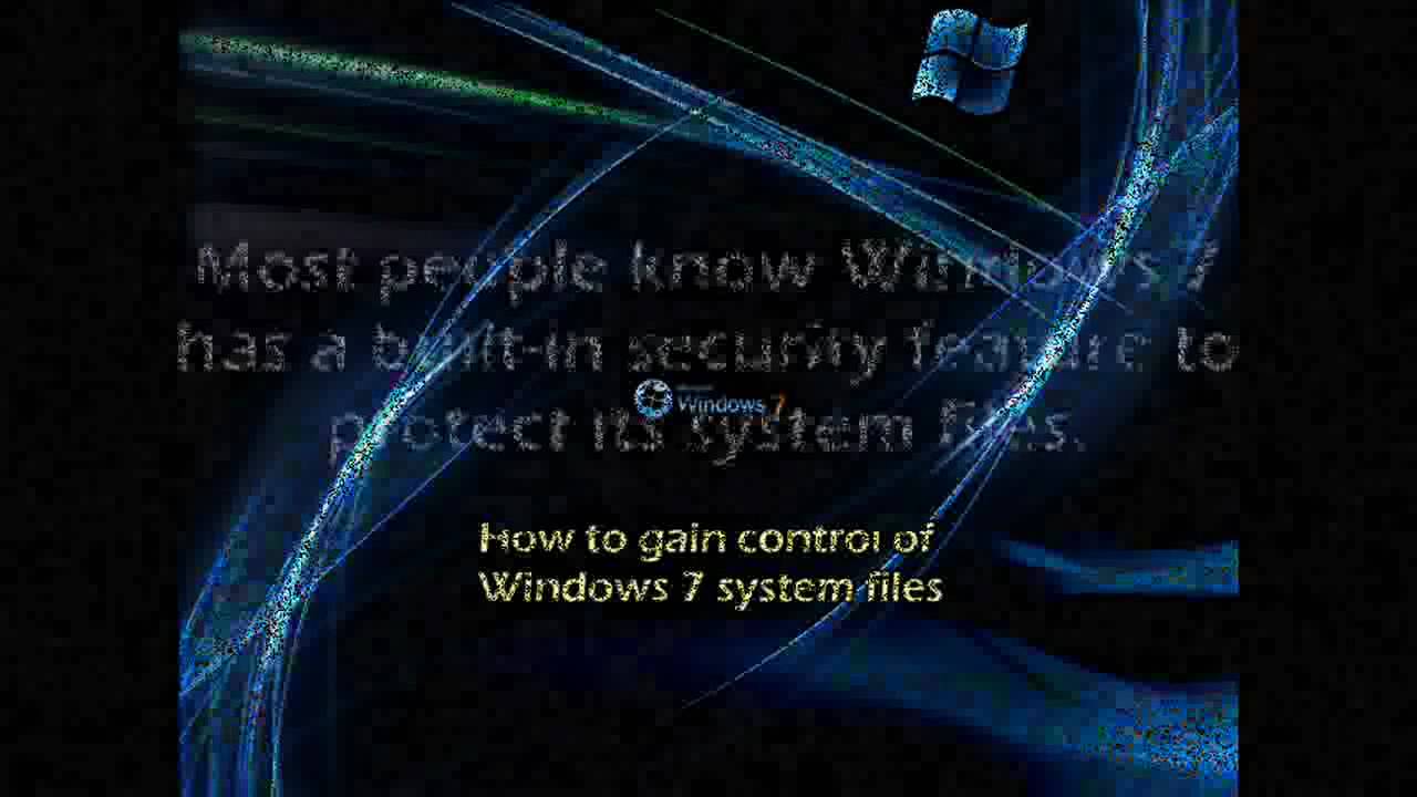 permission from trustedinstaller windows 7