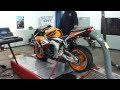 honda cbr 1000 repsol sur le dyno