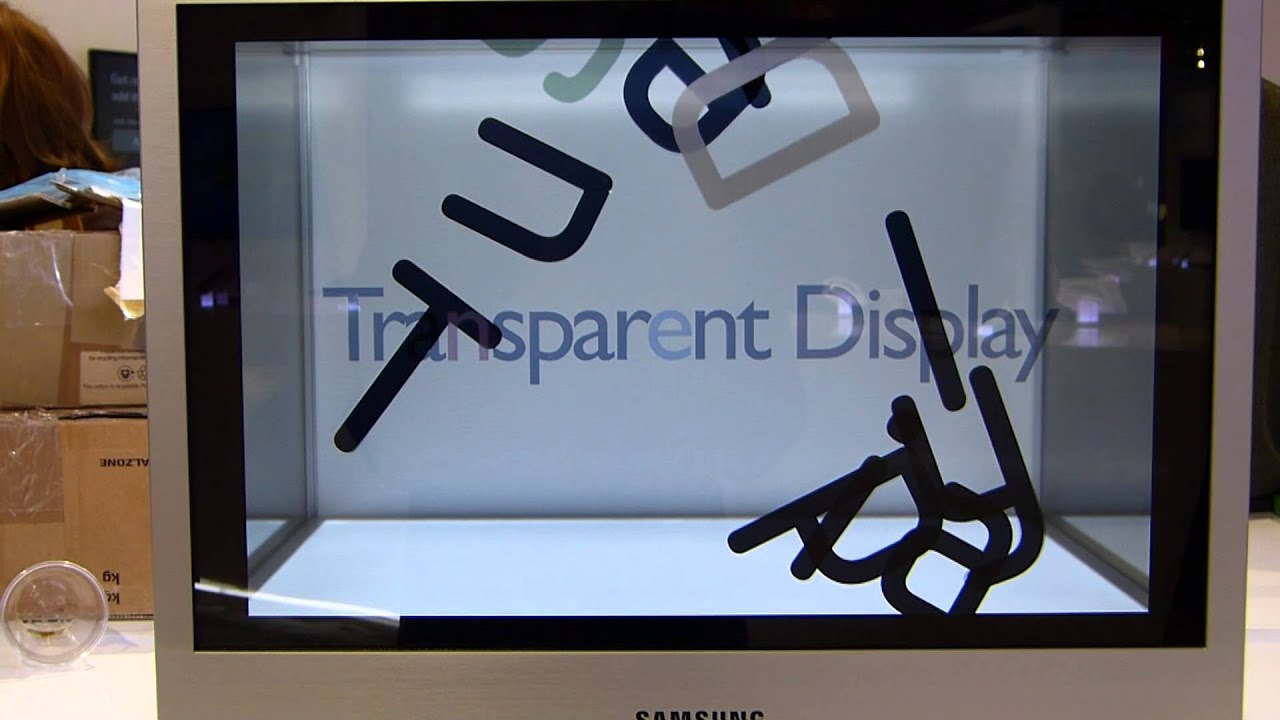Samsung Transparent Display HD and Close-Up