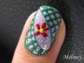 Nail Art Pen Tutorial - Jungle Vine Flower nails inspired by julieg713 & Love4Nails