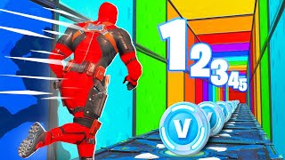 1 NIVEAU = 2000 V-BUCKS avec PINK ! Deathrun CHALLENGE Fortnite