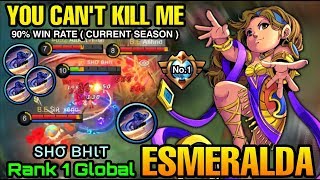 UNKILLABLE Esmeralda 90% Win Rate Current Season -Top 1 Global Esmeralda by ѕнσ внιт - MLBB