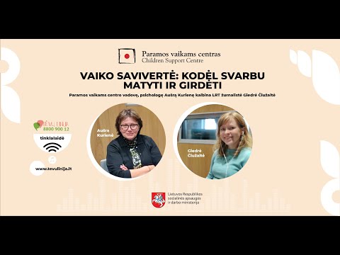 Paramos vaikams centras. Vaiko savivertė