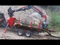Beha Rückewagen T 1300,Crane 8060 mit Seitenhochsitz , 1,5-1,7 t Stamm ca.7 m