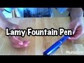 How replace a Lamy ink cartridge