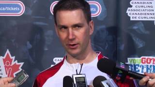 Draw 8 Media Scrum - 2013 Tim Hortons Brier