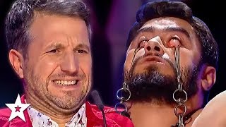 Judges Can&#39;t Watch DANGEROUS Audition on Romania&#39;s Got Talent! | Got Talent Global