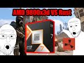 AMD Ryzen 7 9800x3d Rust Benchmark - 7800x3d vs 9800x3d - Day 1 Unscientific Rushed Test