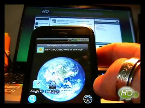 HTC Dream con interfaz de iPhone