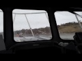 Halibut Fishing Charter drives onto trailer in Ninilchik, Alaska