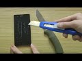 Sony Xperia Z - Knife Screen Scratch Test
