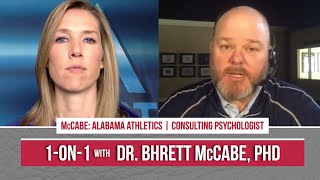 1-on-1 with Alabama Athletics&#39;s consulting psychologist, Dr. Bhrett McCabe