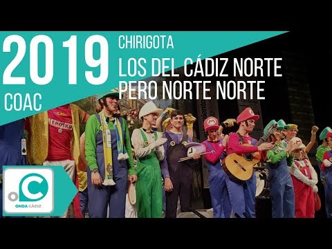 La agrupación Los de Cádiz norte, pero norte norte llega al COAC 2019 en la modalidad de Chirigotas. Primera actuación de la agrupación para esta modalidad. 
