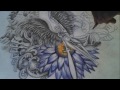 Guardian Angel Half Sleeve Tattoo Design - Speed Drawing