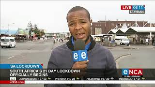 COVID-19: Day 1 of lockdown in Durban