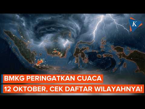 BMKG Peringatkan Hujan Lebat dan Angin Kencang 12 Oktober 2026, Ini Wilayah Terdampak!
