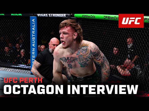 Jimmy Crute Octagon Interview | UFC Perth