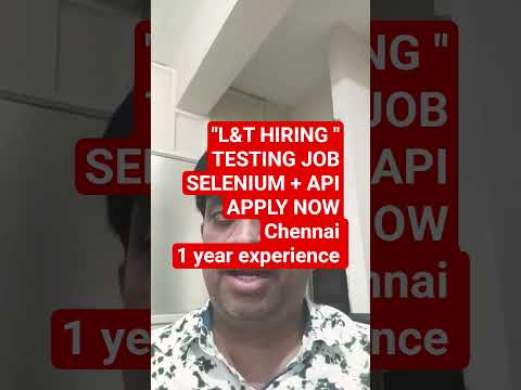 L&T Opens QA Engineer Role for Automation Testing in Chennai