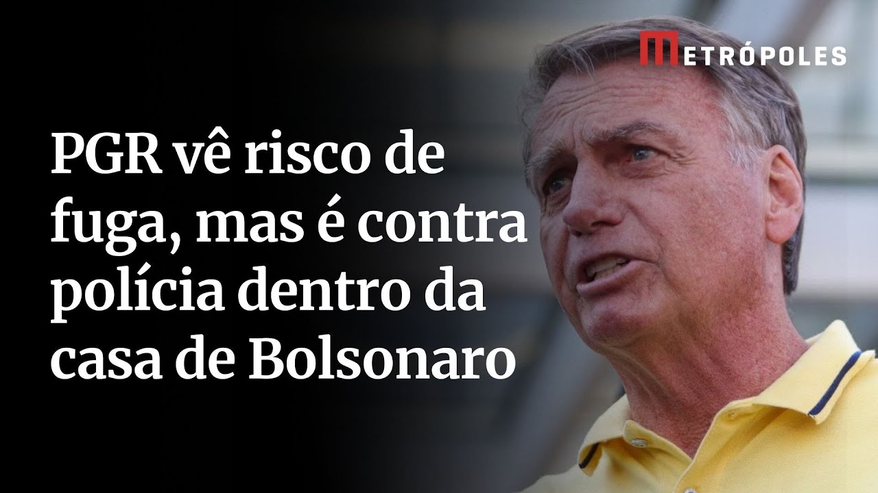 PGR vê risco de fuga, mas é contra polícia dentro da casa de Bolsonaro