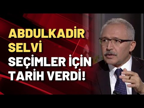 Yandaş gazeteci Selvi'den erken seçim iddiası