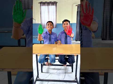 Colour challenge 🎨 #students #shorts #school #viral #banku #colors #challenge enge
