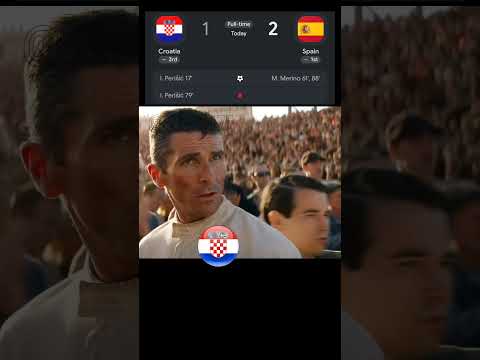 Croatia 1-2 <strong>Spain</strong> | Lost <strong>the</strong> match, but won EVERYONE'S RESPECT! 🇭🇷🤝 #<strong>shorts</strong>