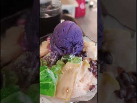 CREAMIEST HALO HALO OF MANG INASAL #halohalo #ubeicecream #FYP #manginasalmukbang #manginasal