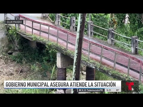 En Guaynabo: puente que da acceso a nueve familias está a punto de colapsar