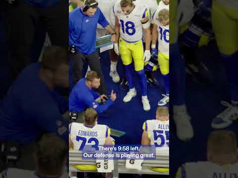 Sean McVay Gives Motivational Speech To Rams Offense In Super Bowl LVI video clip