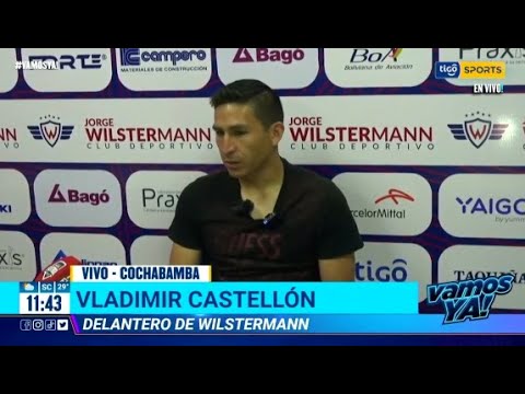 Habla Vladimir Castellón, el goleador en la previa. Wilstermann mañana enfrenta a Bolívar.