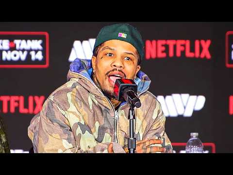 Gervonta GETS ANNOYED over Shakur & rematching Roach question from reporter!
