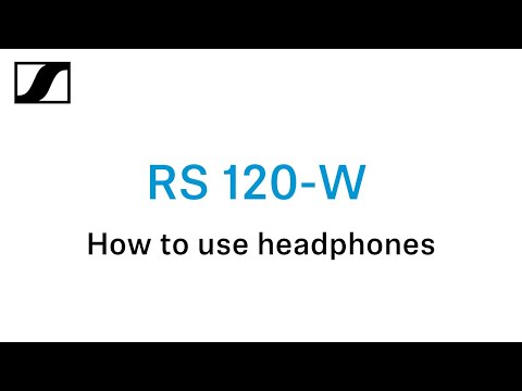 How to use the RS 120-W headphones | Sennheiser