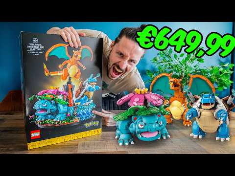 🔴 Ik Bouw de Pokémon Charizard, Venusaur & Blastoise van LEGO!