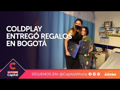 Coldplay entregó regalos a niñas y niños del Hospital Simón Bolívar