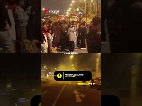 PNP LANZÓ BOMBAS LACRIMÓGENAS CONTRA CIUDADANOS QUE PROTESTABAN EN COMISARÍA DE MANCHAY #SHORTRPP