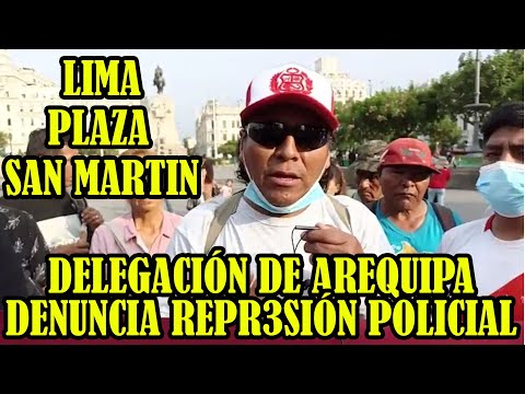 CONCENTRACIÓN DE LOS AUTOCONVOCADOS  DESDE PLAZA SAN MARTIN DE LIMA...