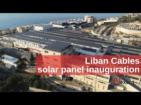 Liban Cables solar panel inauguration at Nahr Ibrahim facility