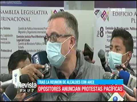 29072022 CARLOS ALCARCÓN OPOSITORES ANUNCIAN PROTESTAS PACIFICAS RED UNITEL