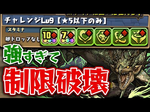 【チャレダン9】☆5以下限定はリオレイアしか勝たん【パズドラ】