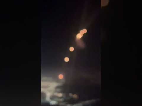 British Airways cockpit footage shows Iranian rockets arcing near flight over Middle East #shorts