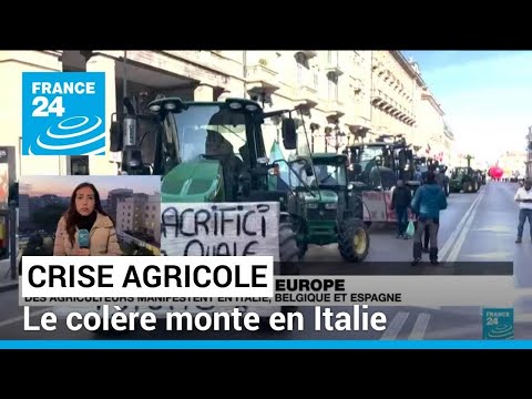 Crise agricole : en Italie, une montée en puissance du mouvement • FRANCE 24
